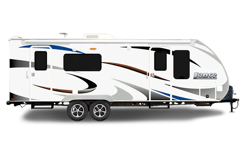 White and Stylish Travel Trailer