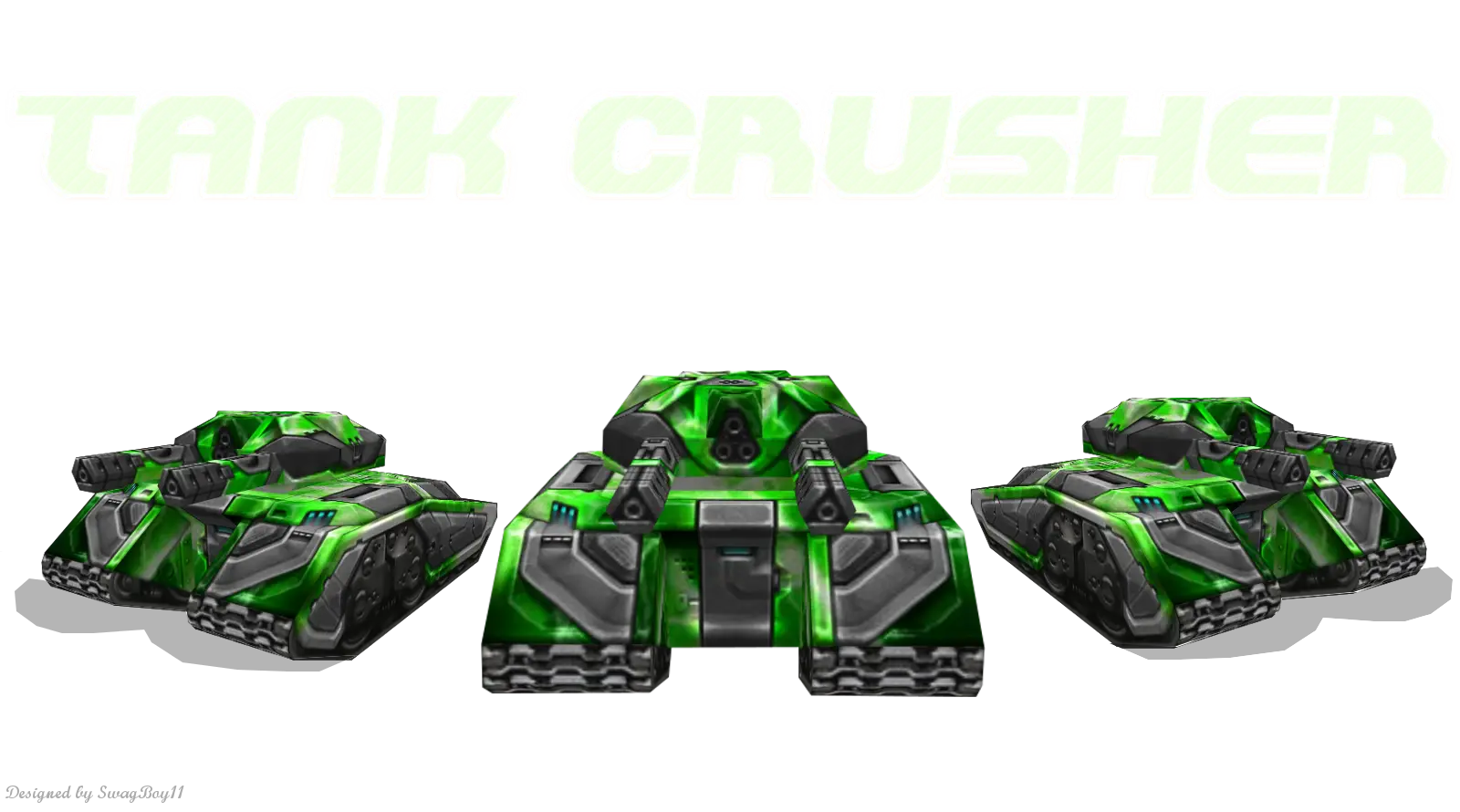 Green Armored Tank Trio