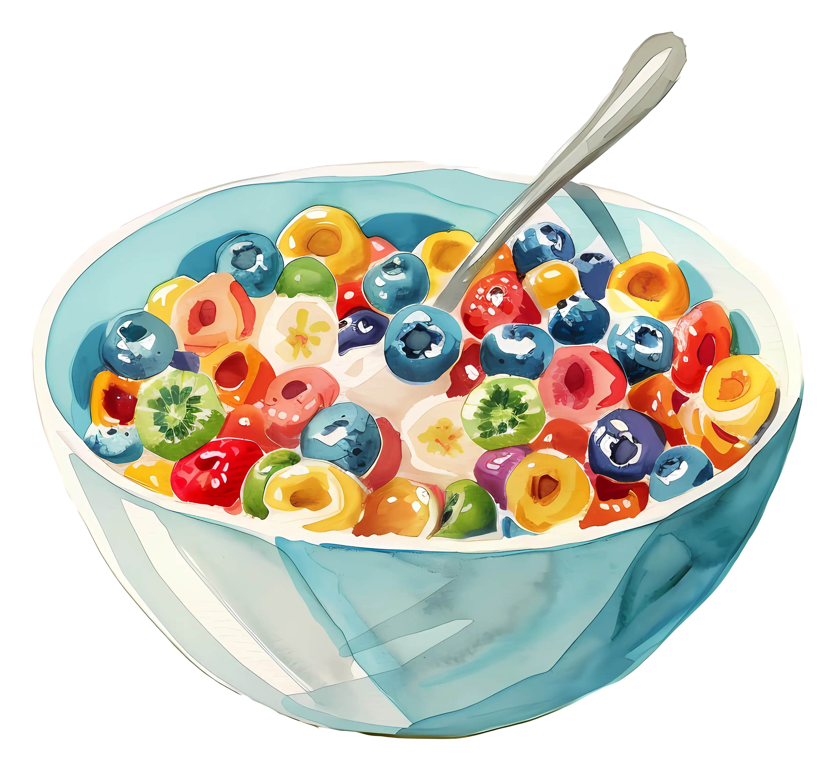 Bow of Healthy fruit cereal mix