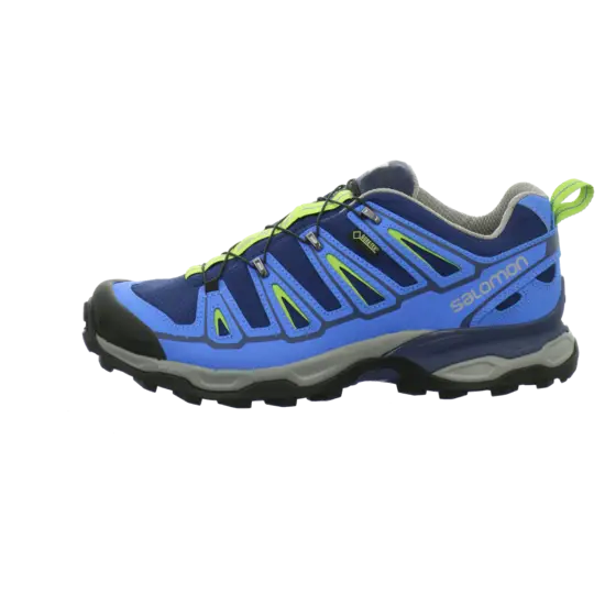 Blue Hiking Shoe with Laces for Outdoor Terrain