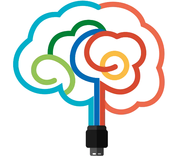 Brain Cartoon Illustration for Education Concept