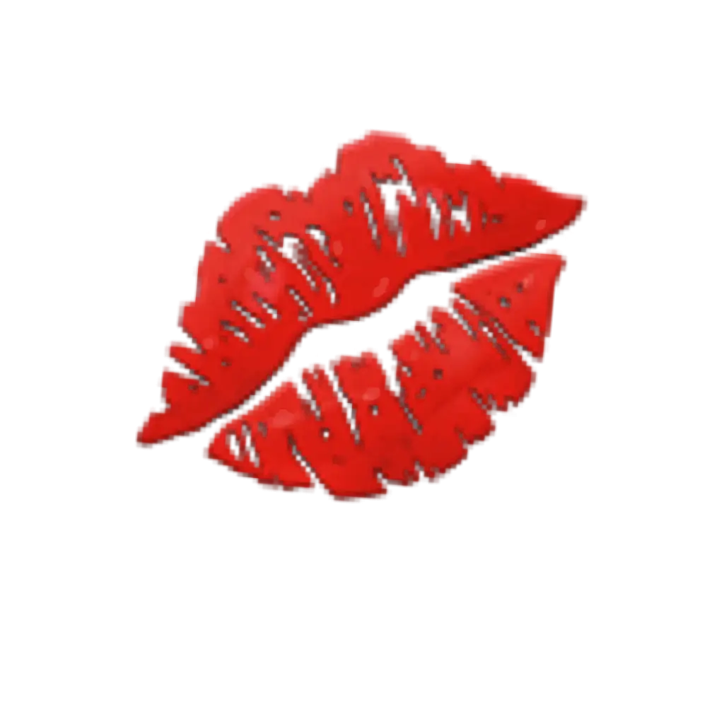 Red Lipstick Kiss Mark Design