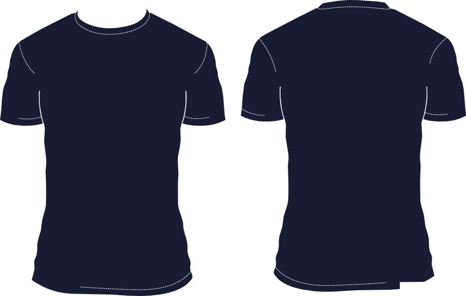 Black Plain T-Shirt Display
