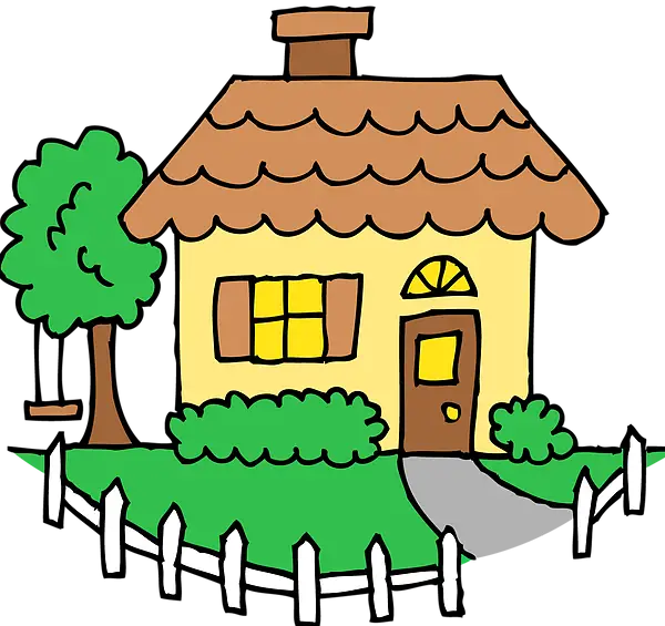 Cute Doodle House Illustration