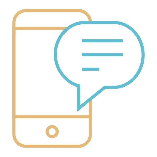 Phone with Chat Bubble Icon