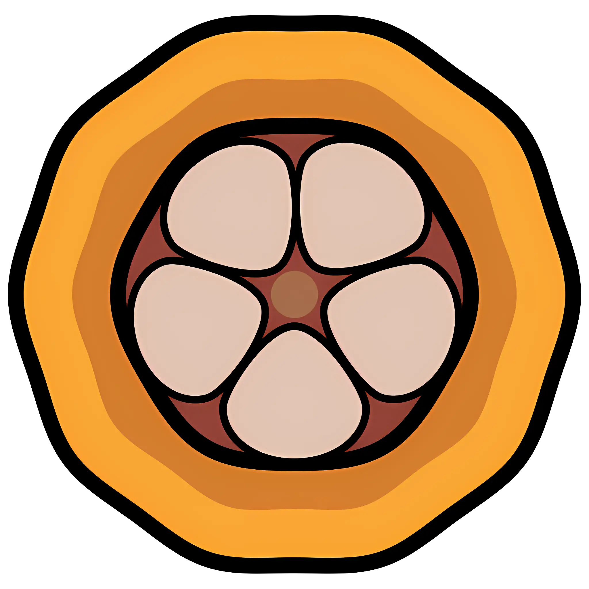 Tropical Papaya Fruit Illustration
