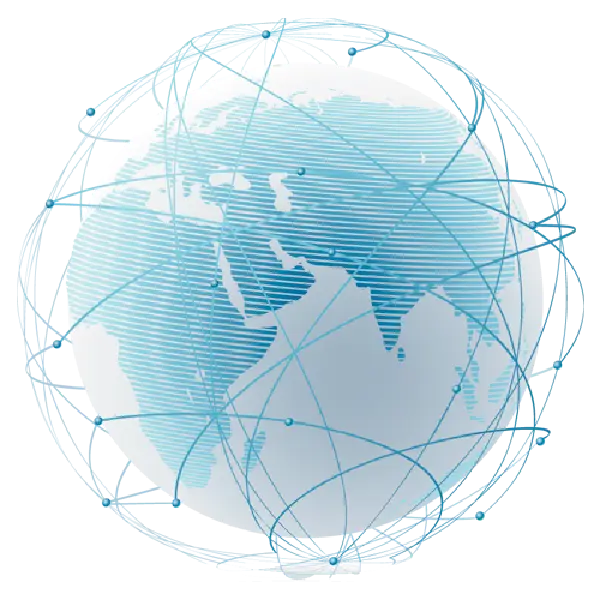 Digital Globe with Networked Connections Illustration