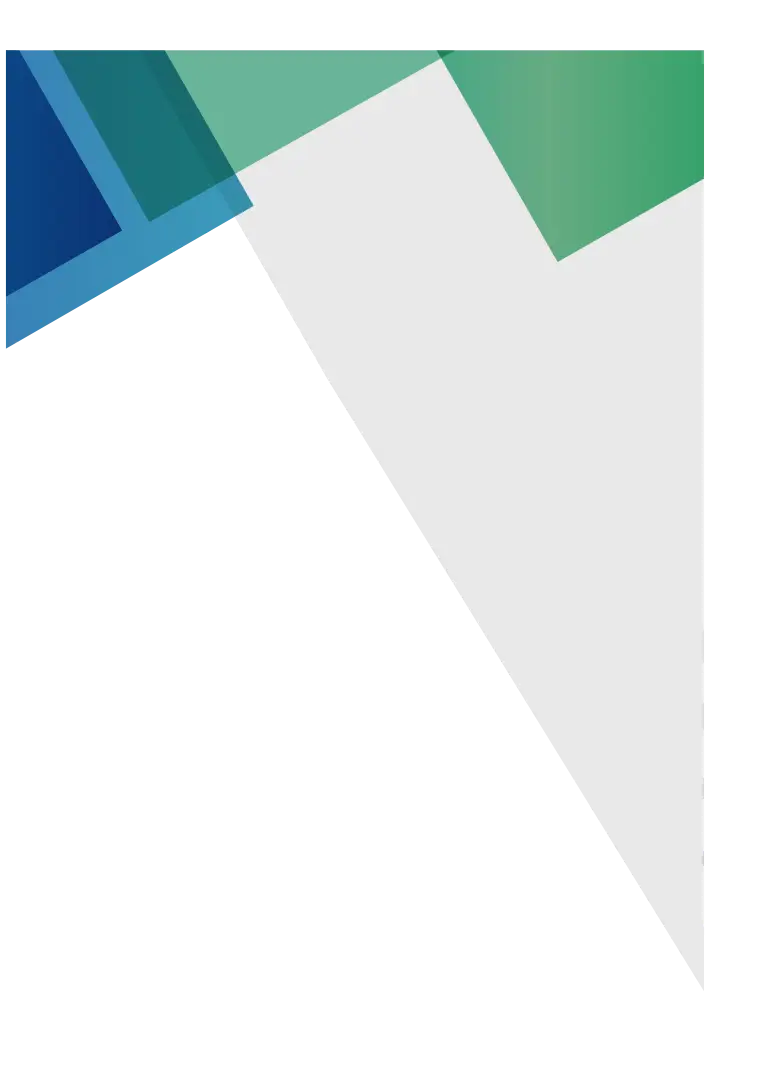 Abstract Corner Design in Blue and Green