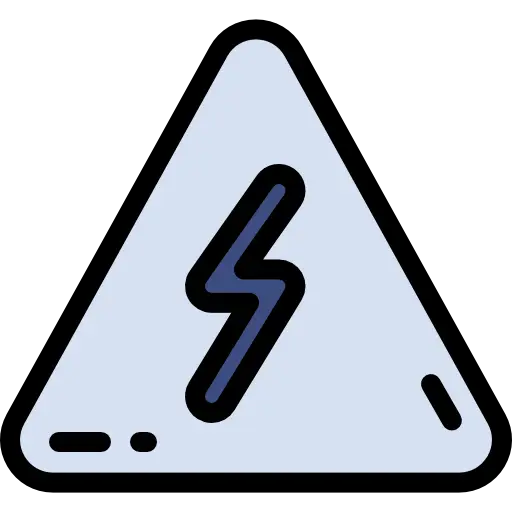 Electric Shock Hazard Warning Icon