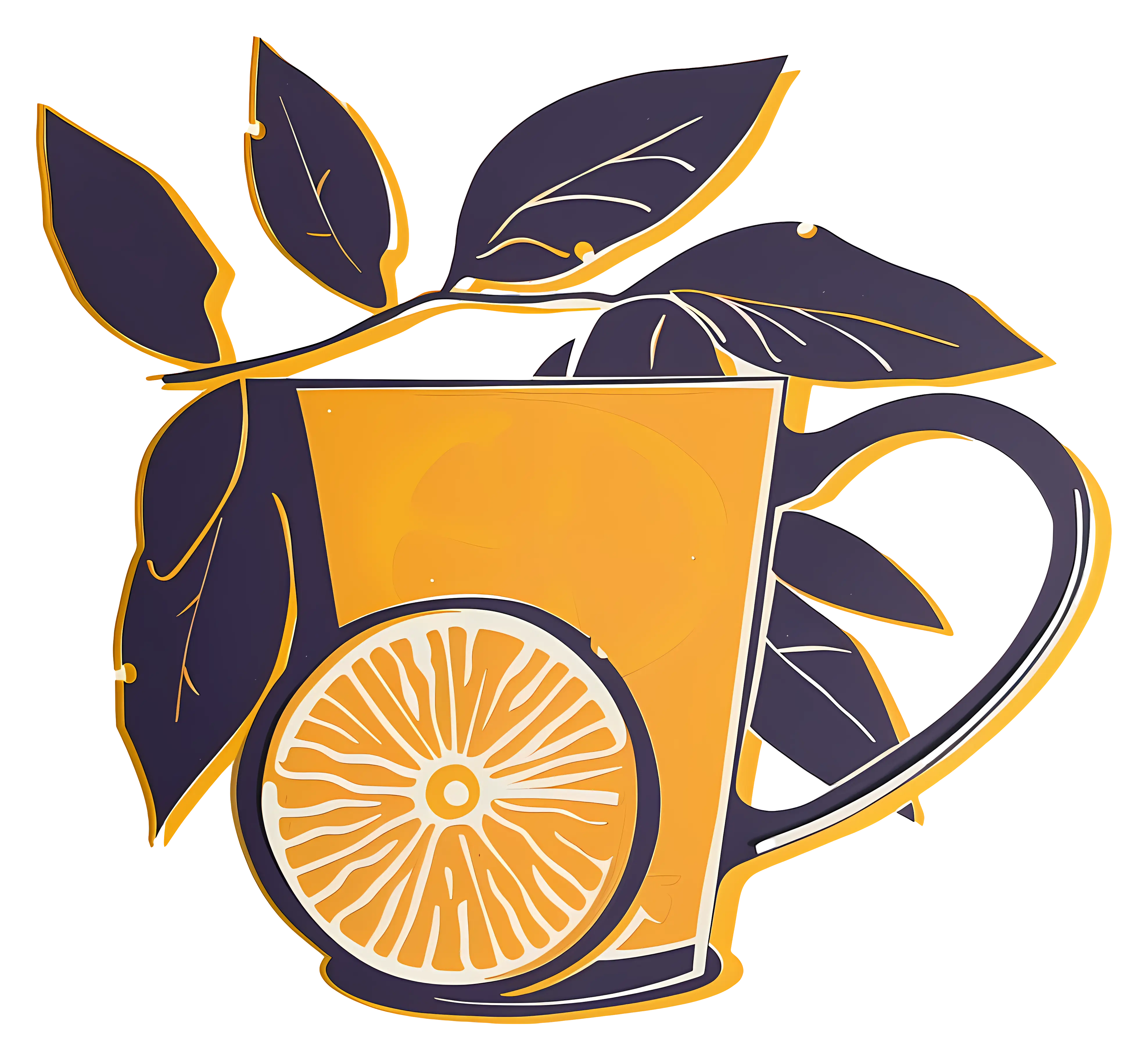 Lemon Tea with Leaves