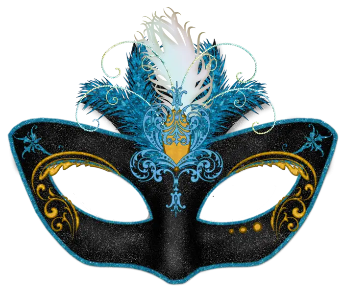 Decorative Masquerade Mask with Feathers