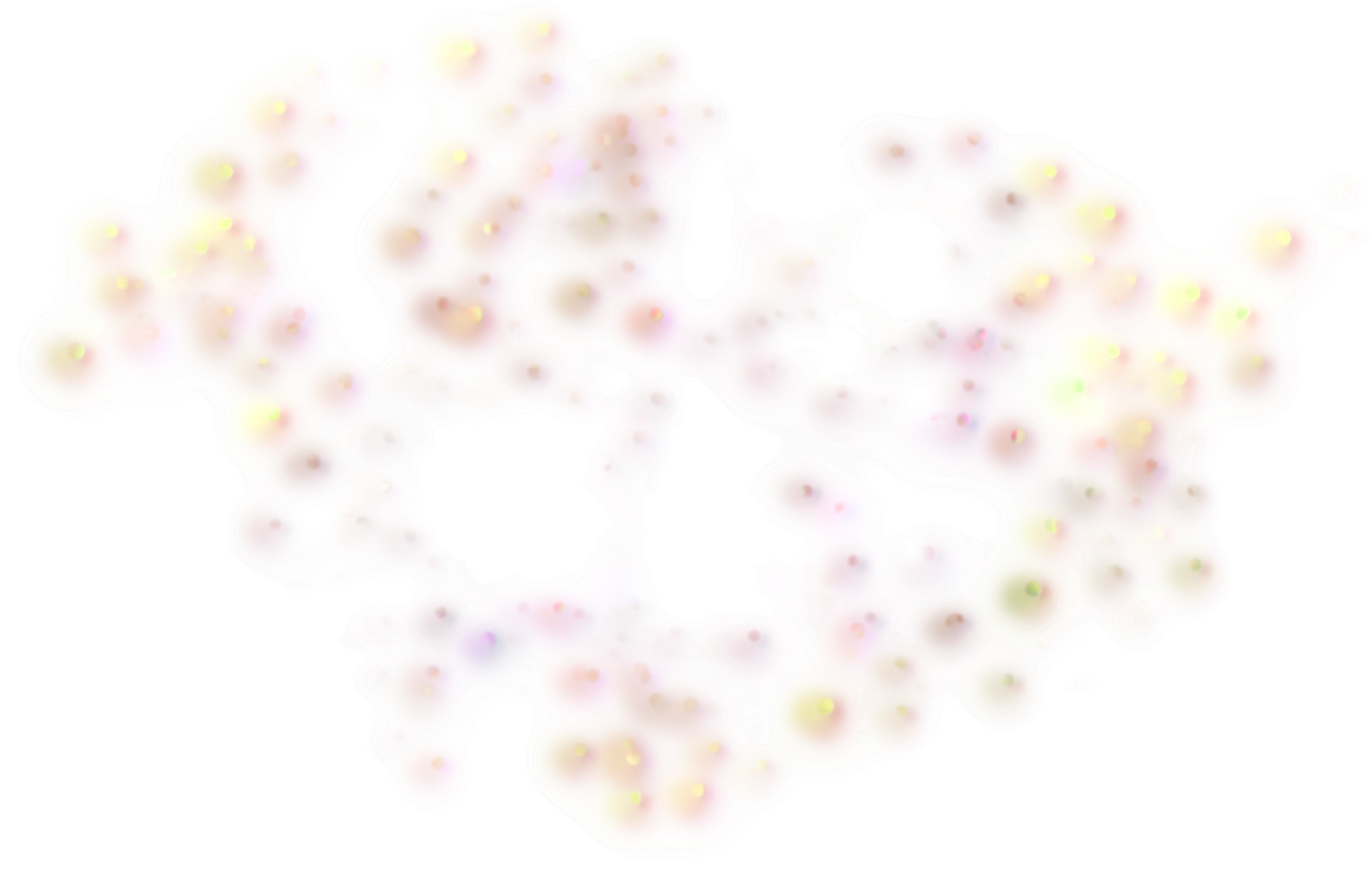 Colorful Sparkles for Decorative Background