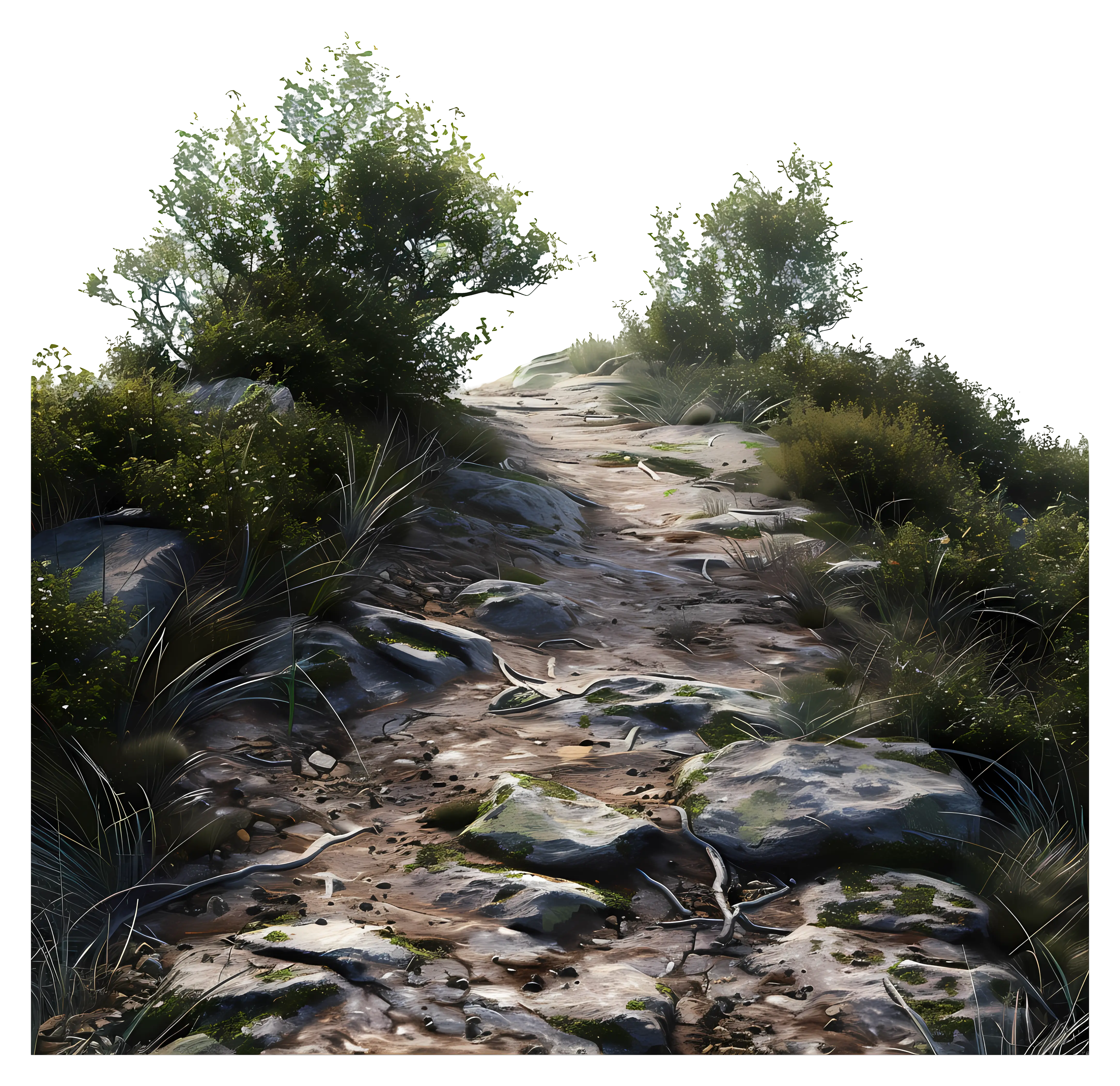Rocky Path in Nature