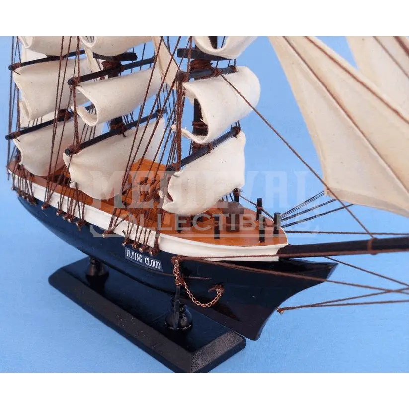 Detailed Model Ship with Sails