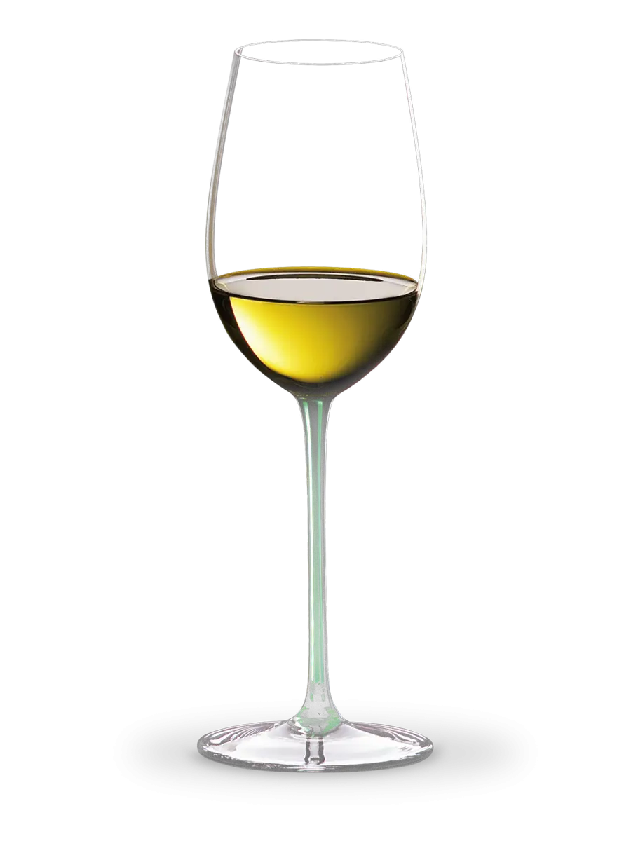 Tall Wine Glass with Golden Wine