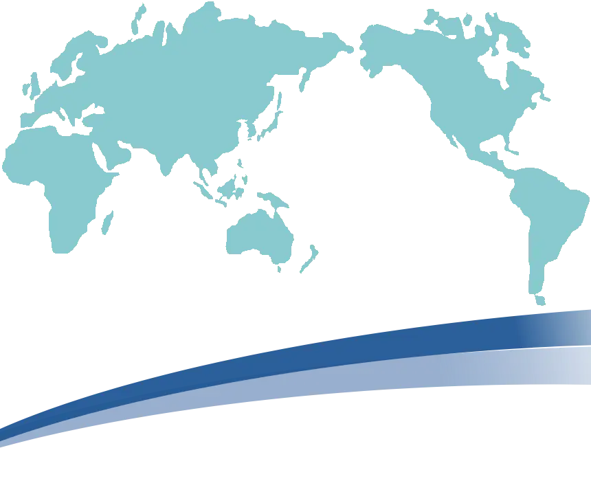 Blue Continents Map Concept