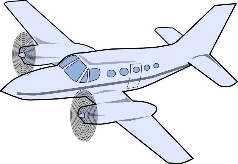 White Airplane Illustration
