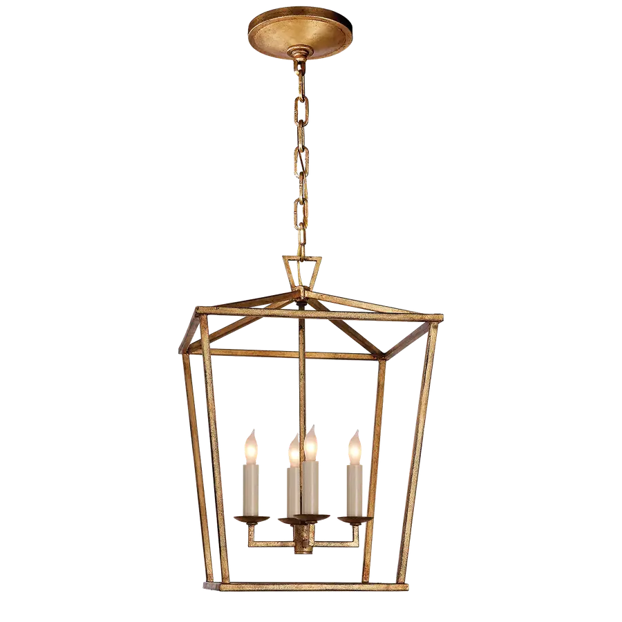 Elegant Lantern Chandelier with Candle Lighting