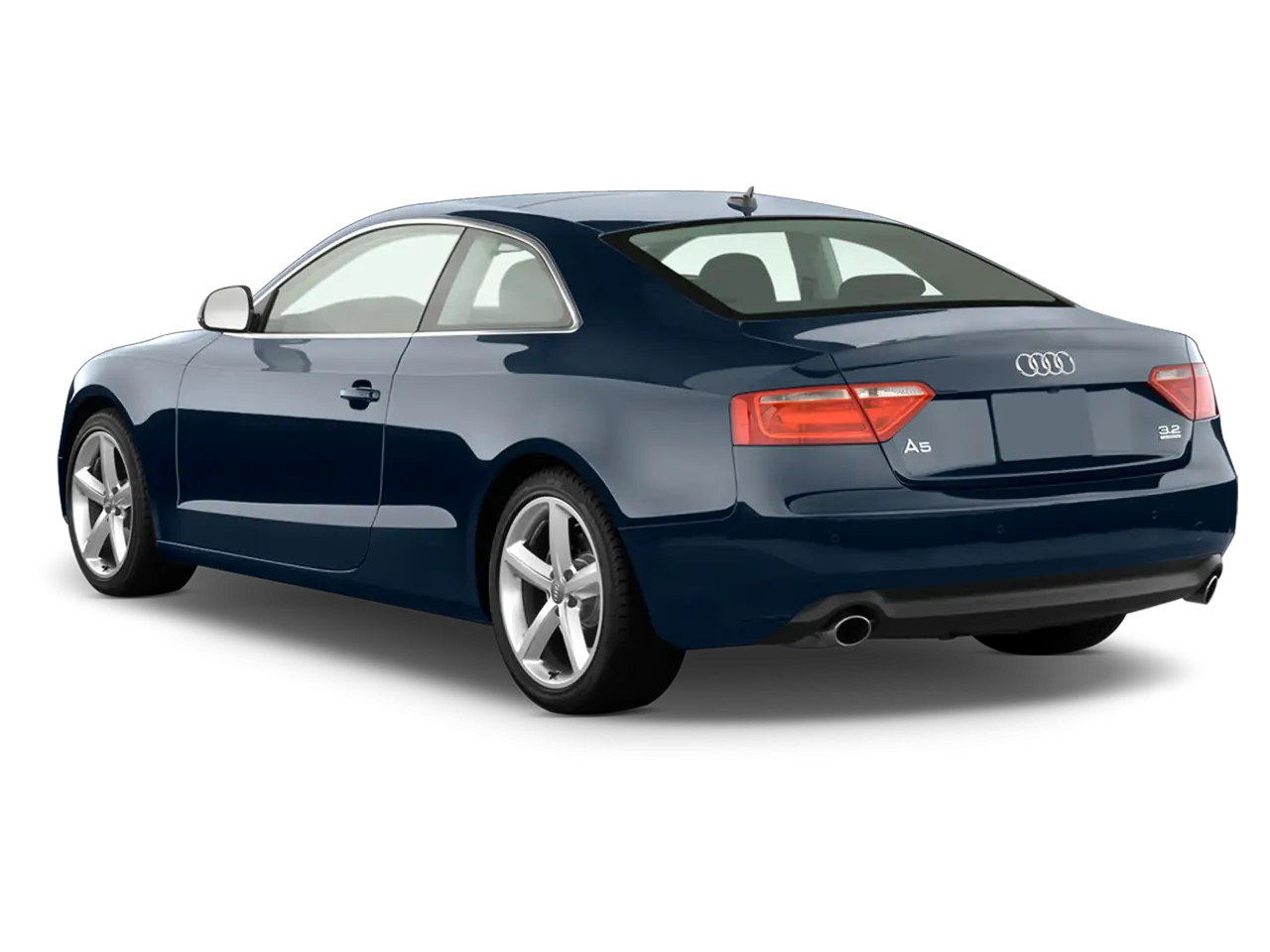 Blue Coupe Car with Sleek Design