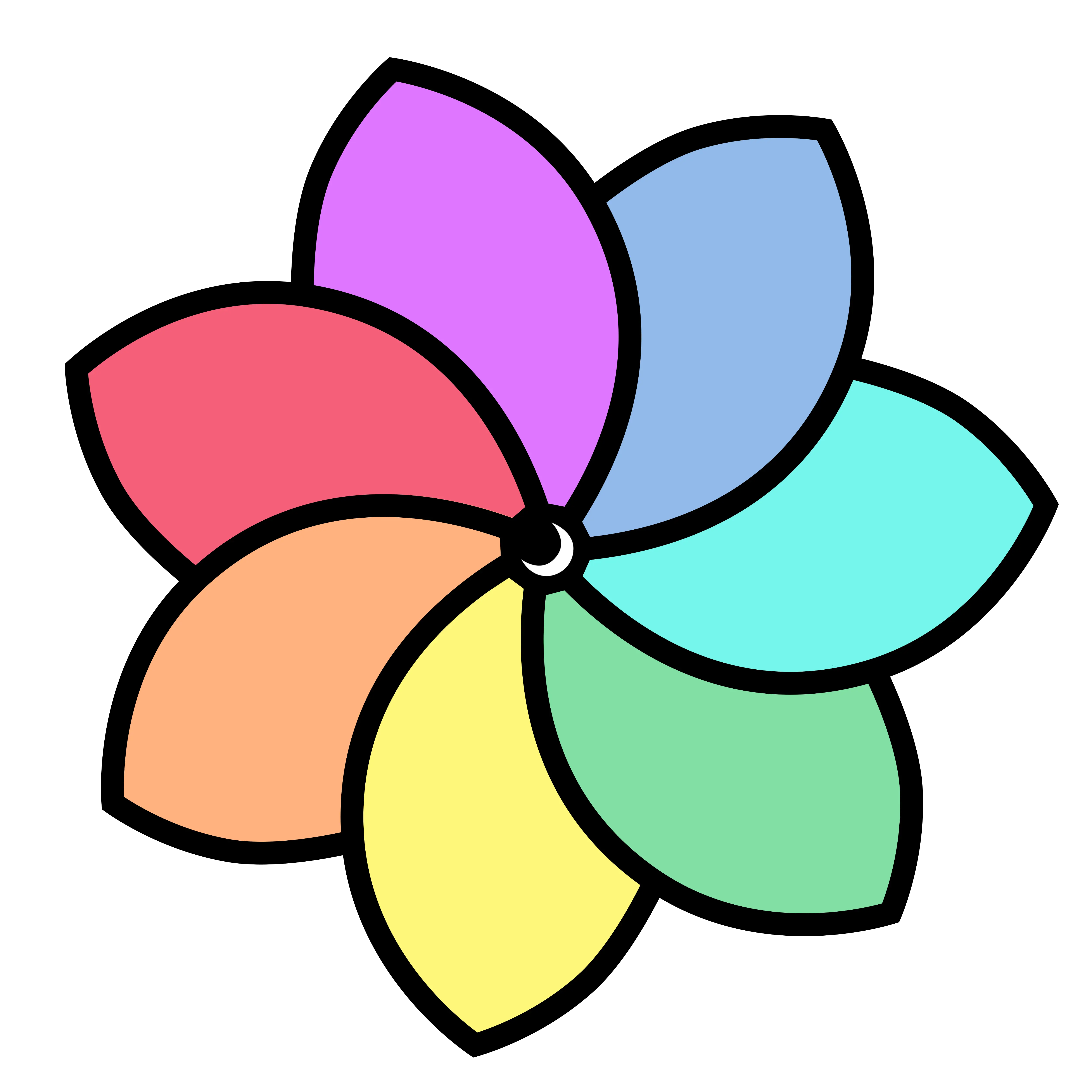 Colorful Pinwheel Toy Illustration