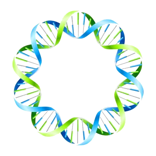 Colorful DNA Helix Illustration