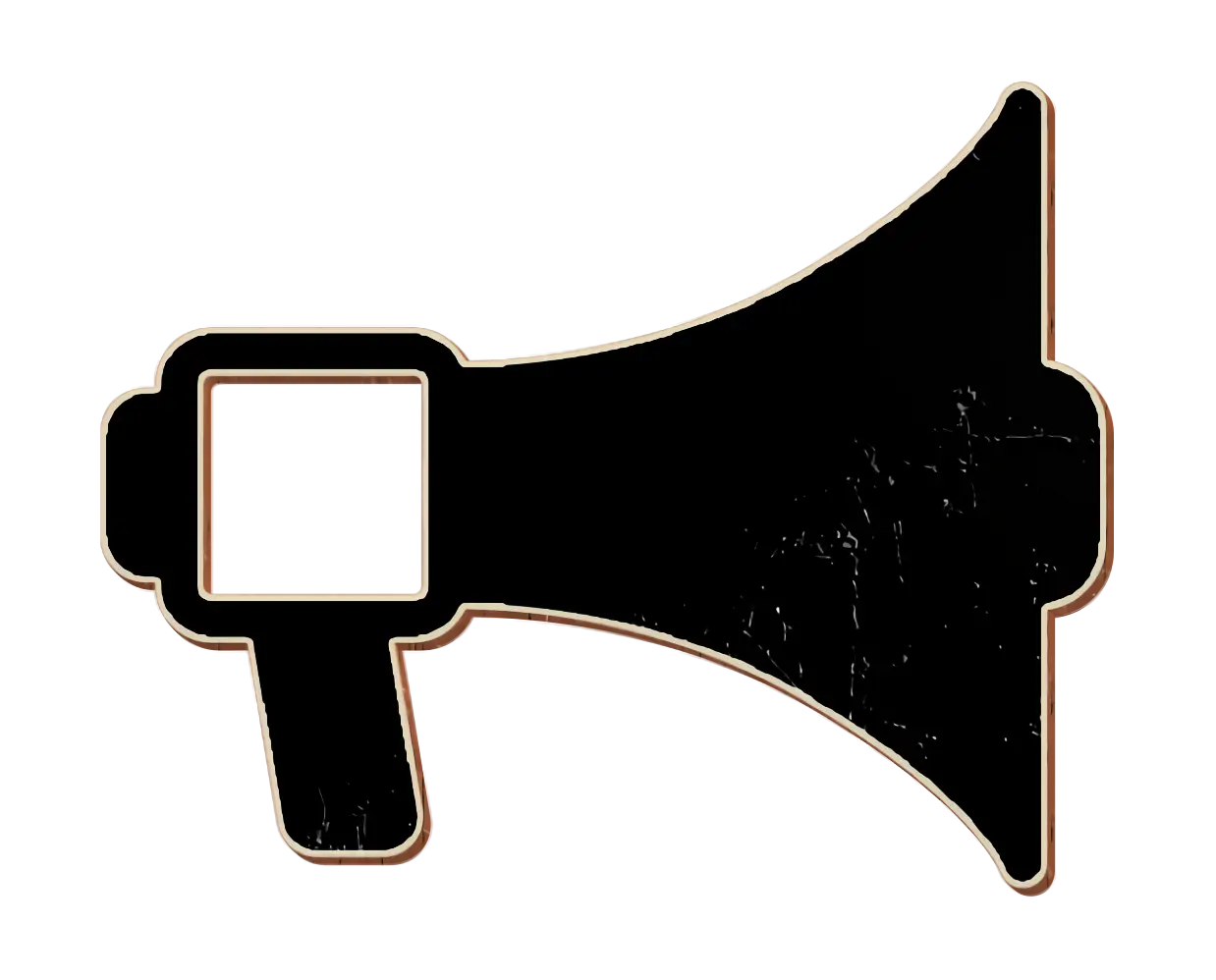 Black Megaphone Illustration