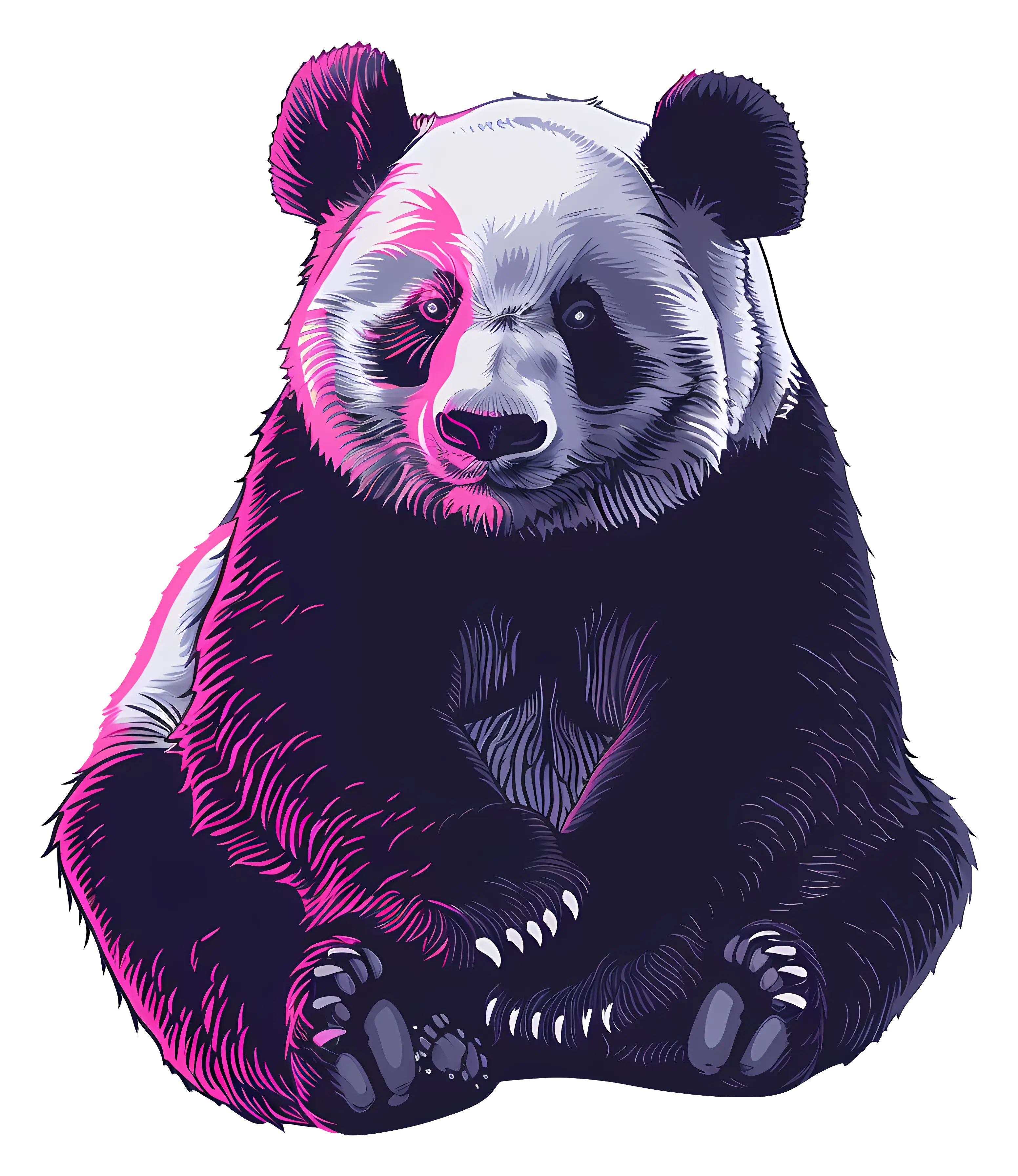Cute Panda Bear Illustration