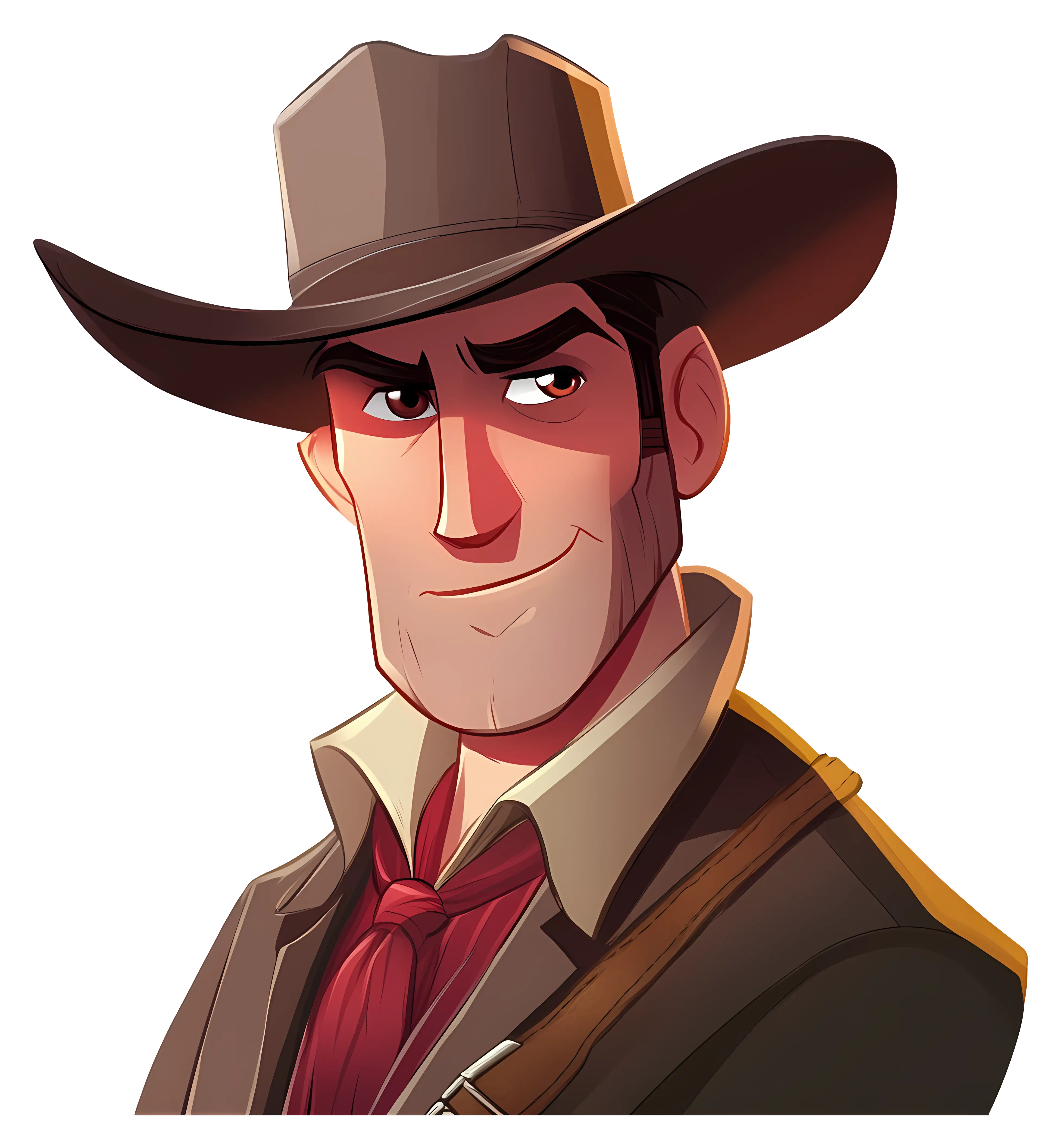 Western Cowboy Character Illustration