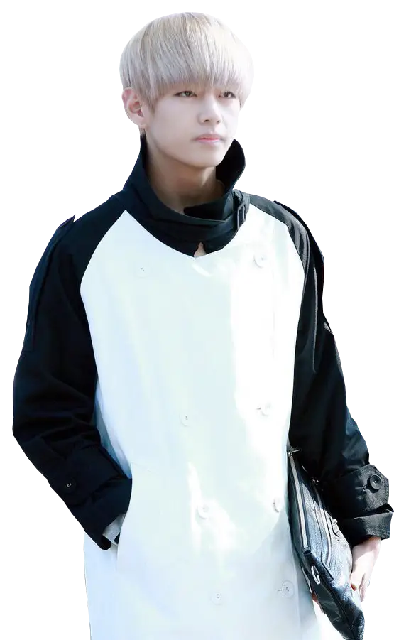 Person in Stylish Black and White Coat