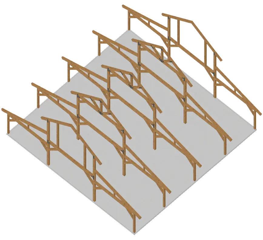 Wooden Bleachers Illustration