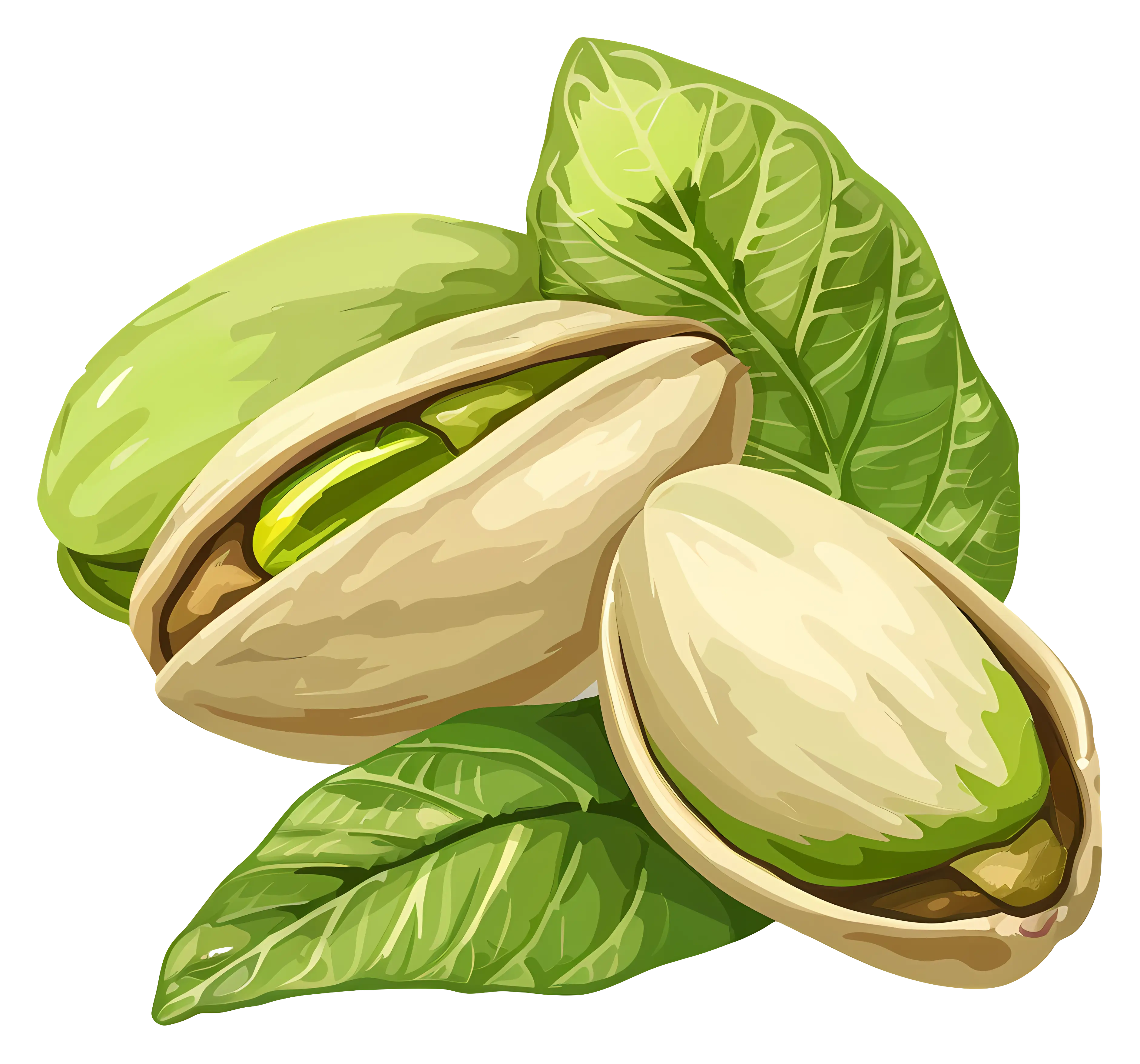 Illustration of pistachio nuts