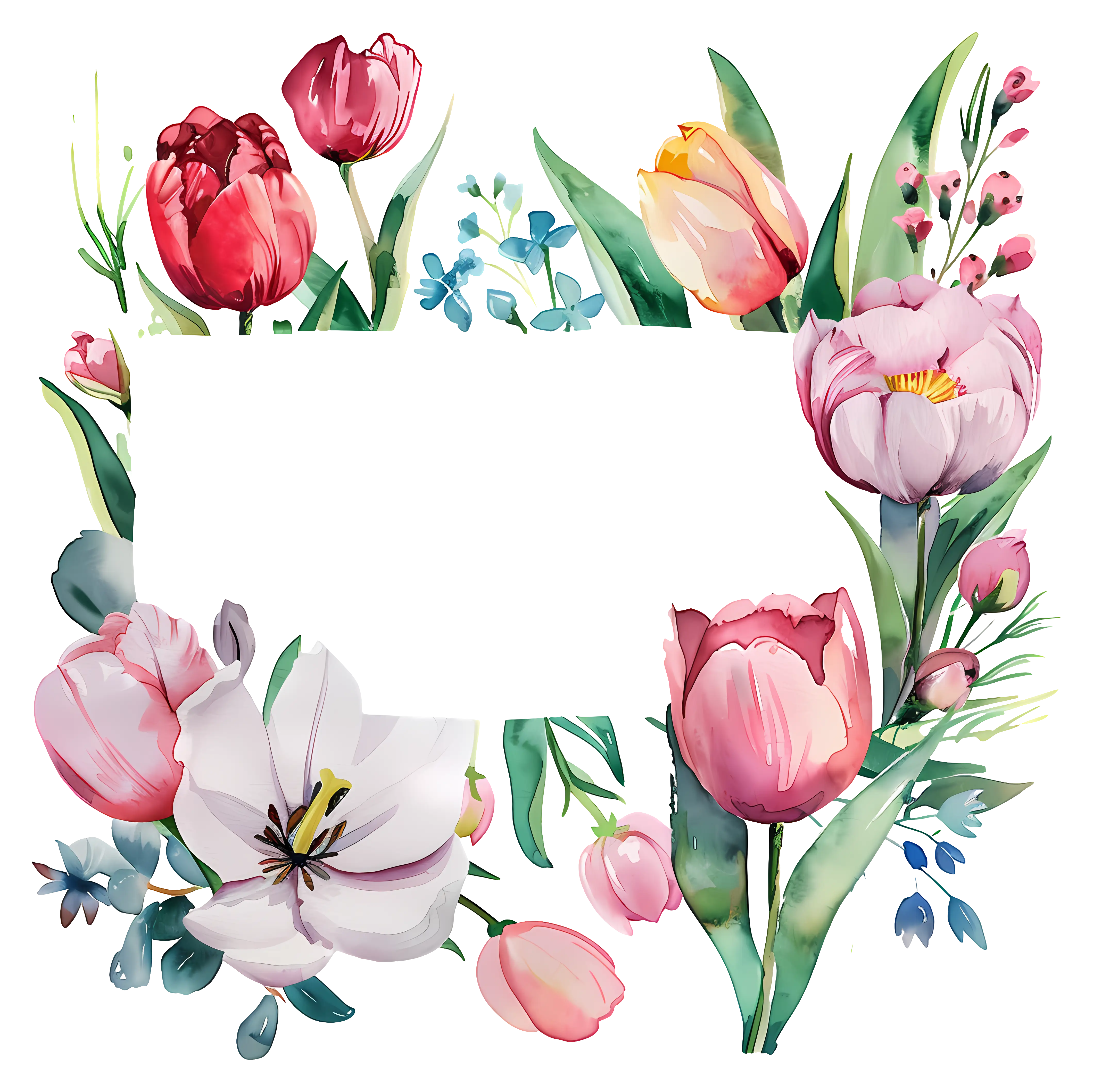 Beautiful Floral Frame