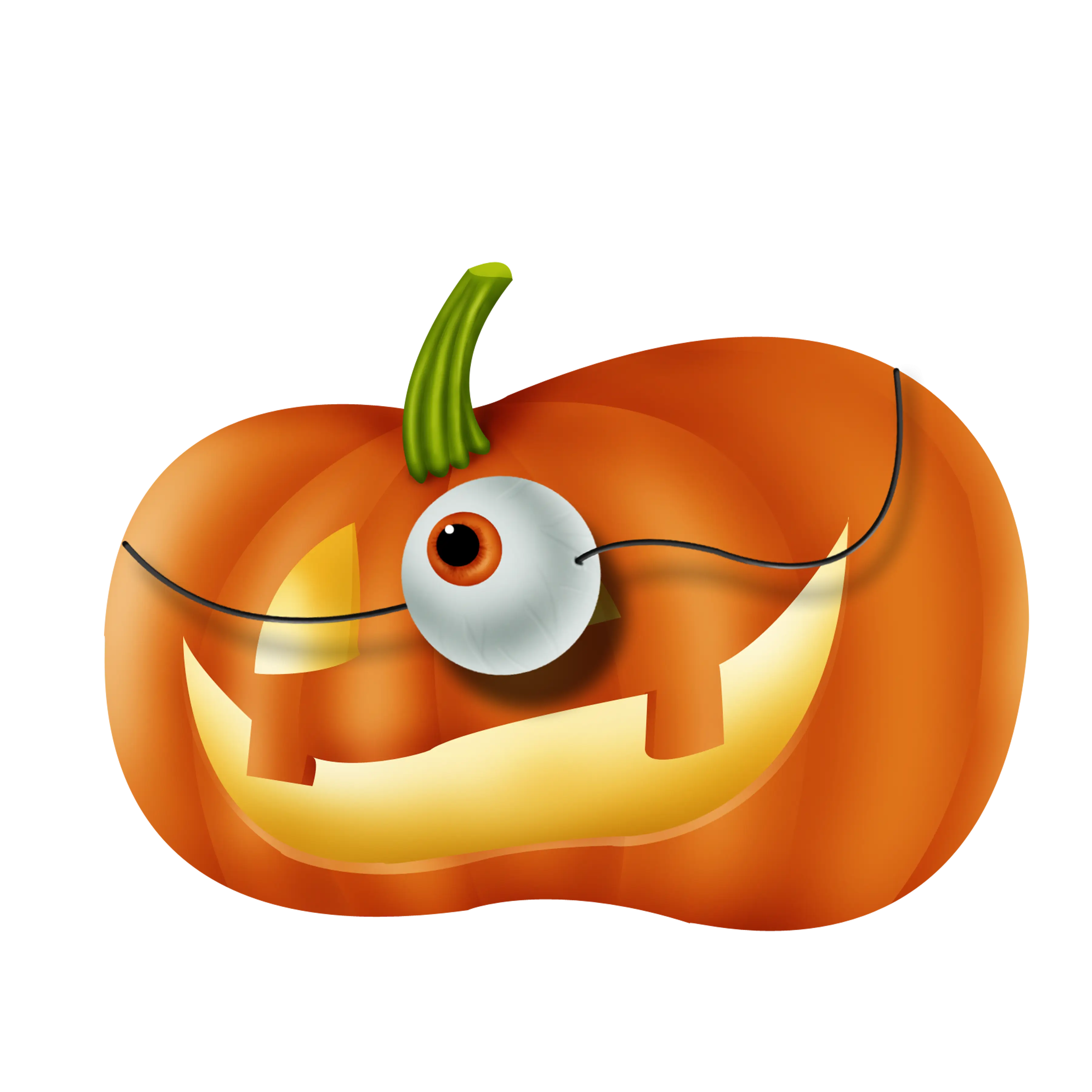 Pumpkin with a Funny Face