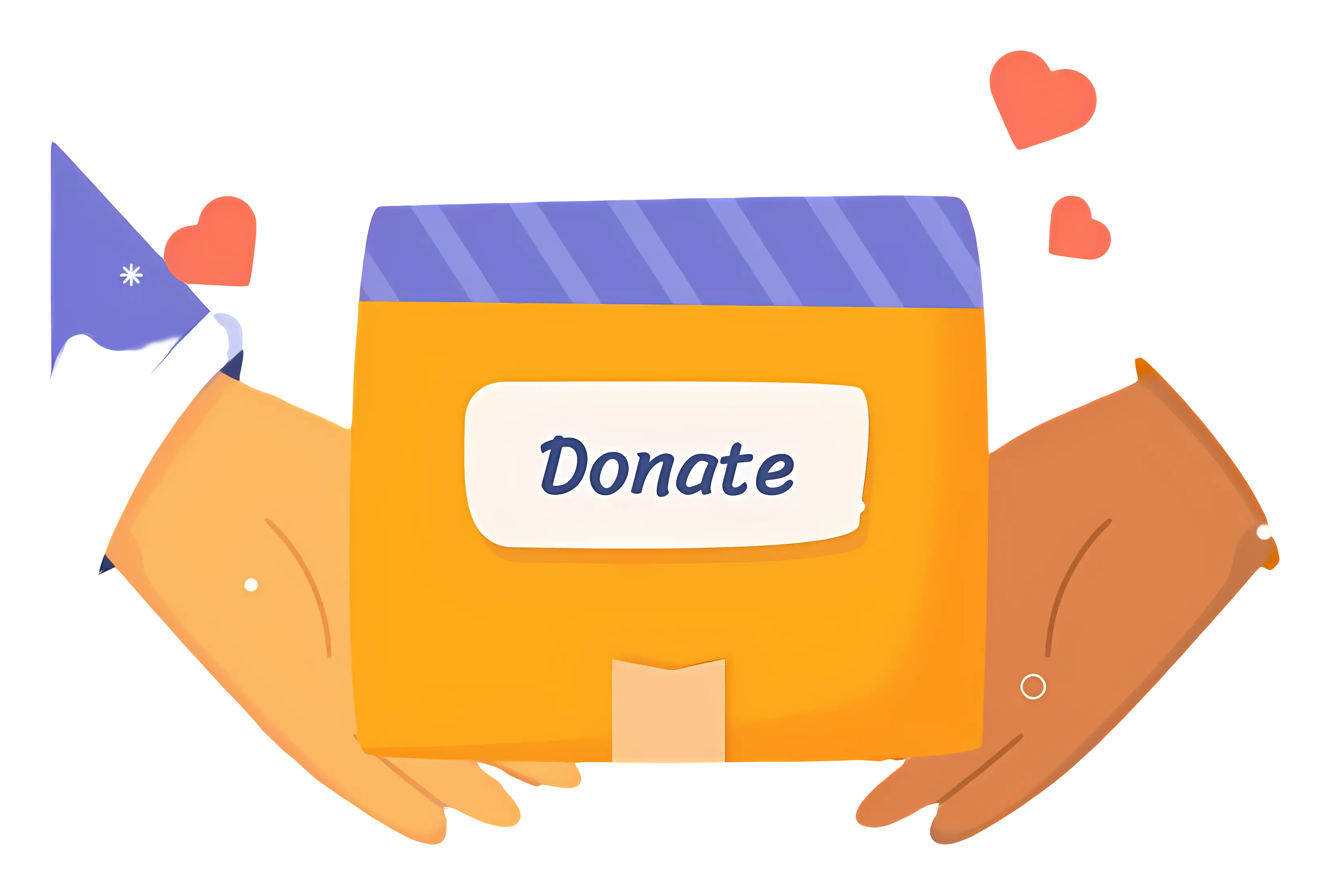 Hands Holding Donation Box