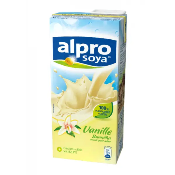 Alpro Vanilla Soy Milk Carton