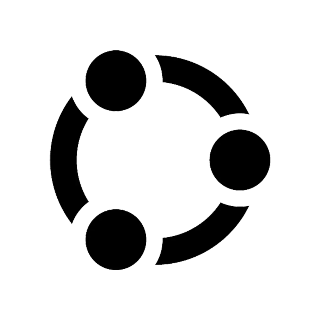 Abstract Connected Circle Icon