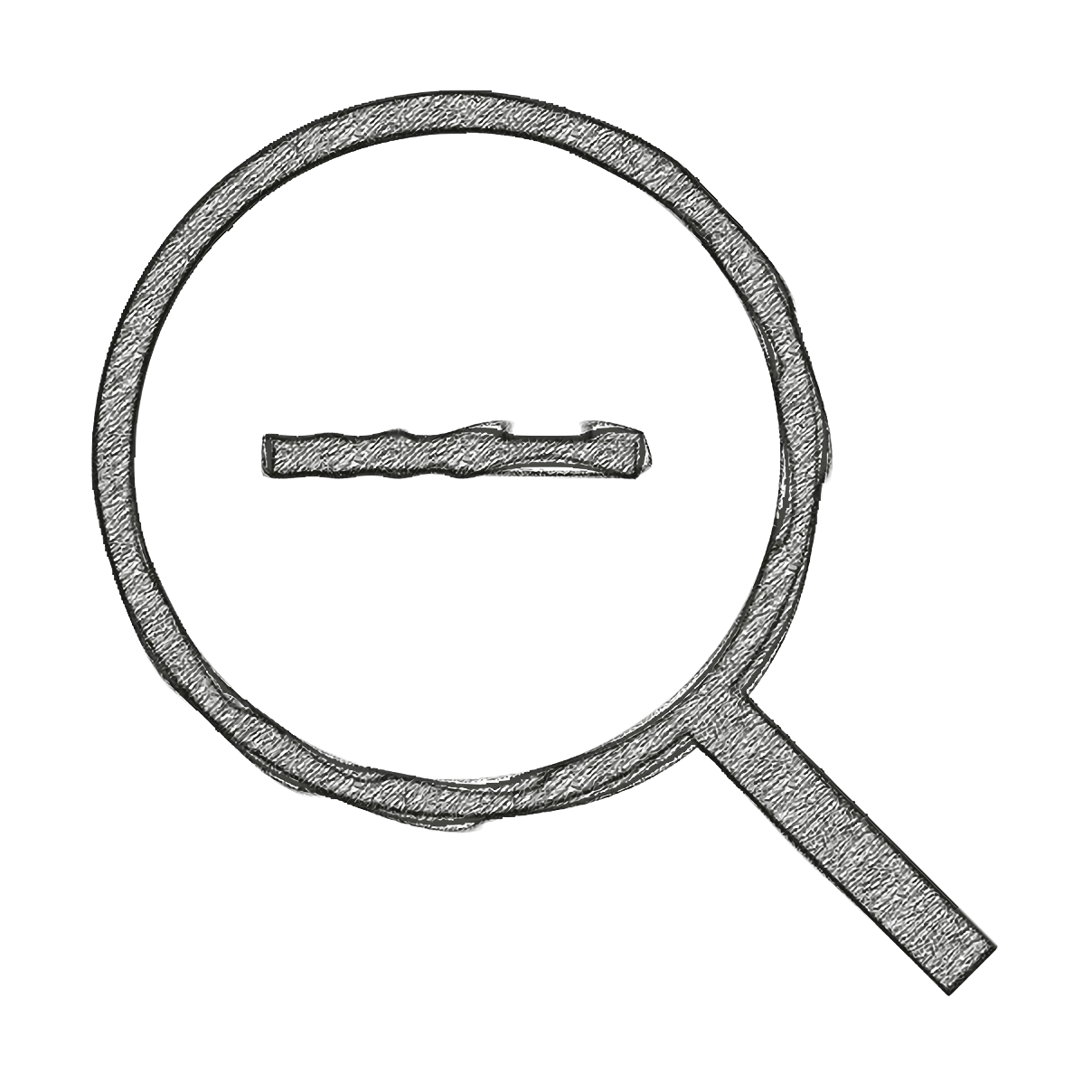 Magnifying Glass with Minus Sign Icon
