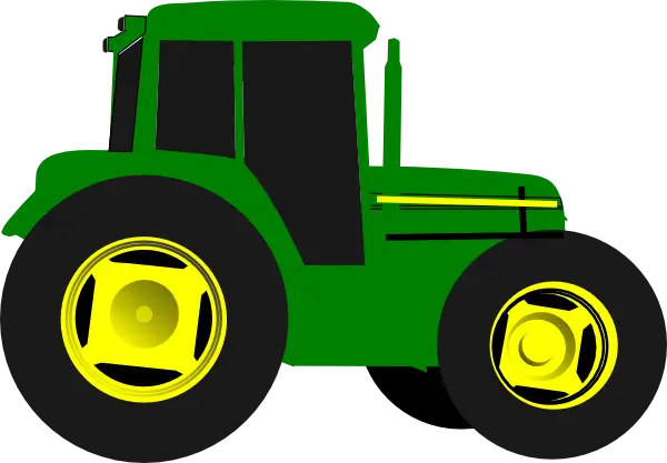 Green Tractor Illustration