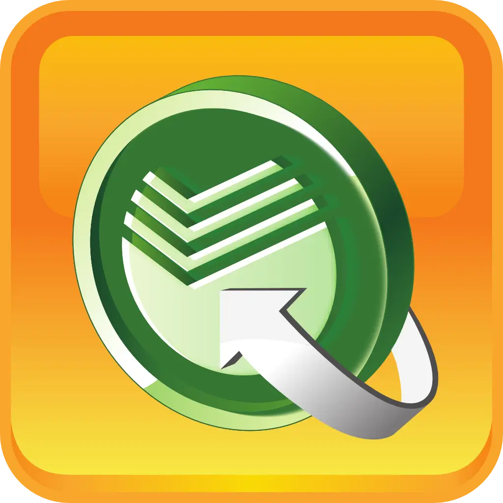 Green Circular Logo with Arrow