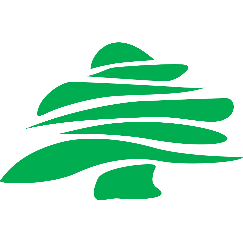 Abstract Green Tree Logo