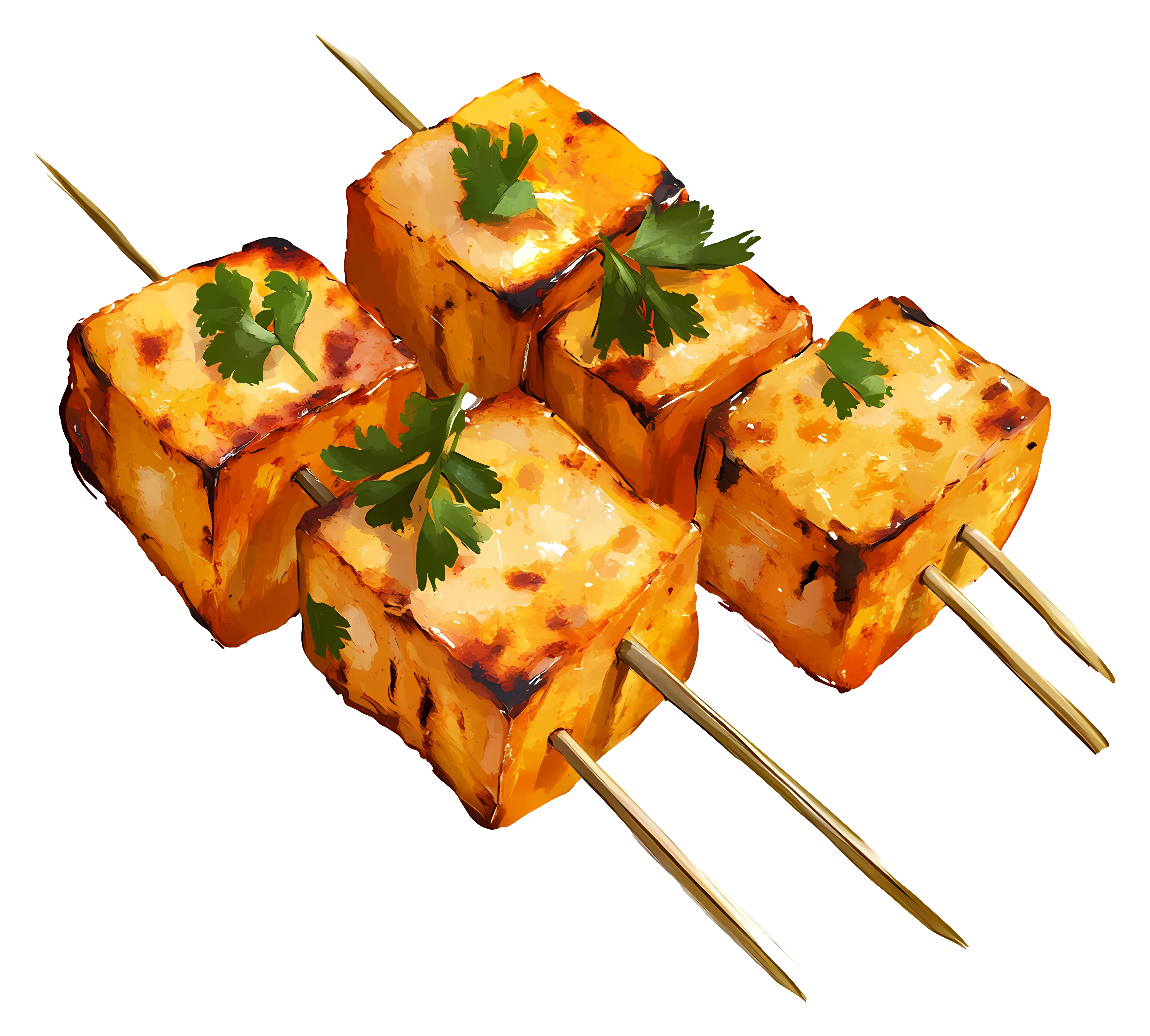 Delicious Grilled Tofu Skewers with Herbs