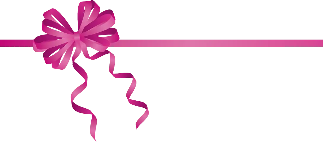 Pink Ribbon with Decorative Bow