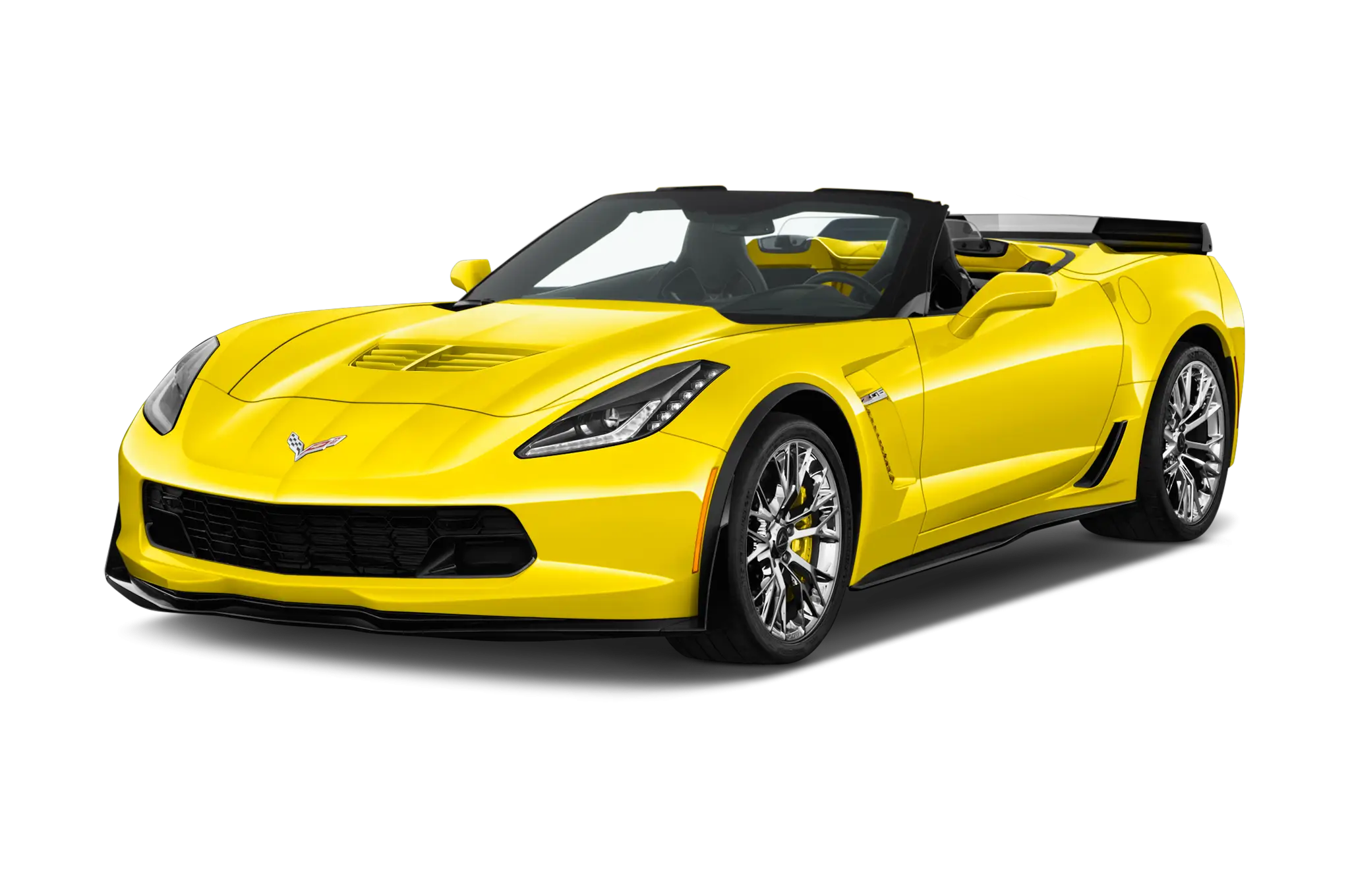 Yellow Sports Car with Sleek Convertible Design