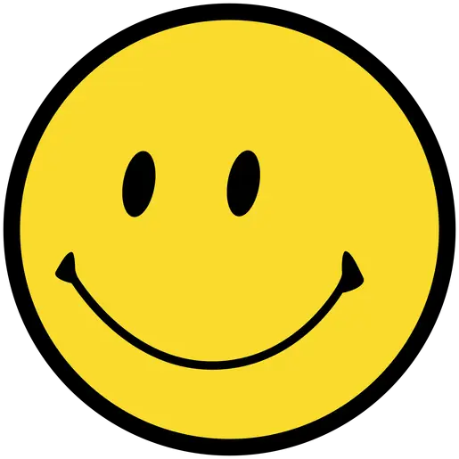 Bright Yellow Smiley Face Icon