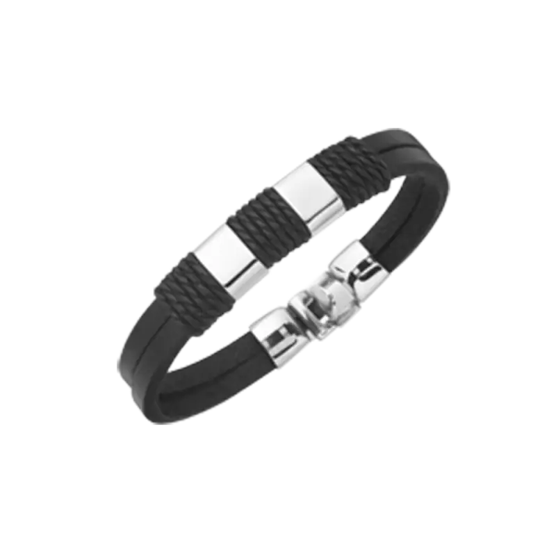 Black and Silver Bracelet