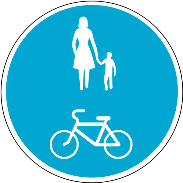 Pedestrian and Cycle Sign