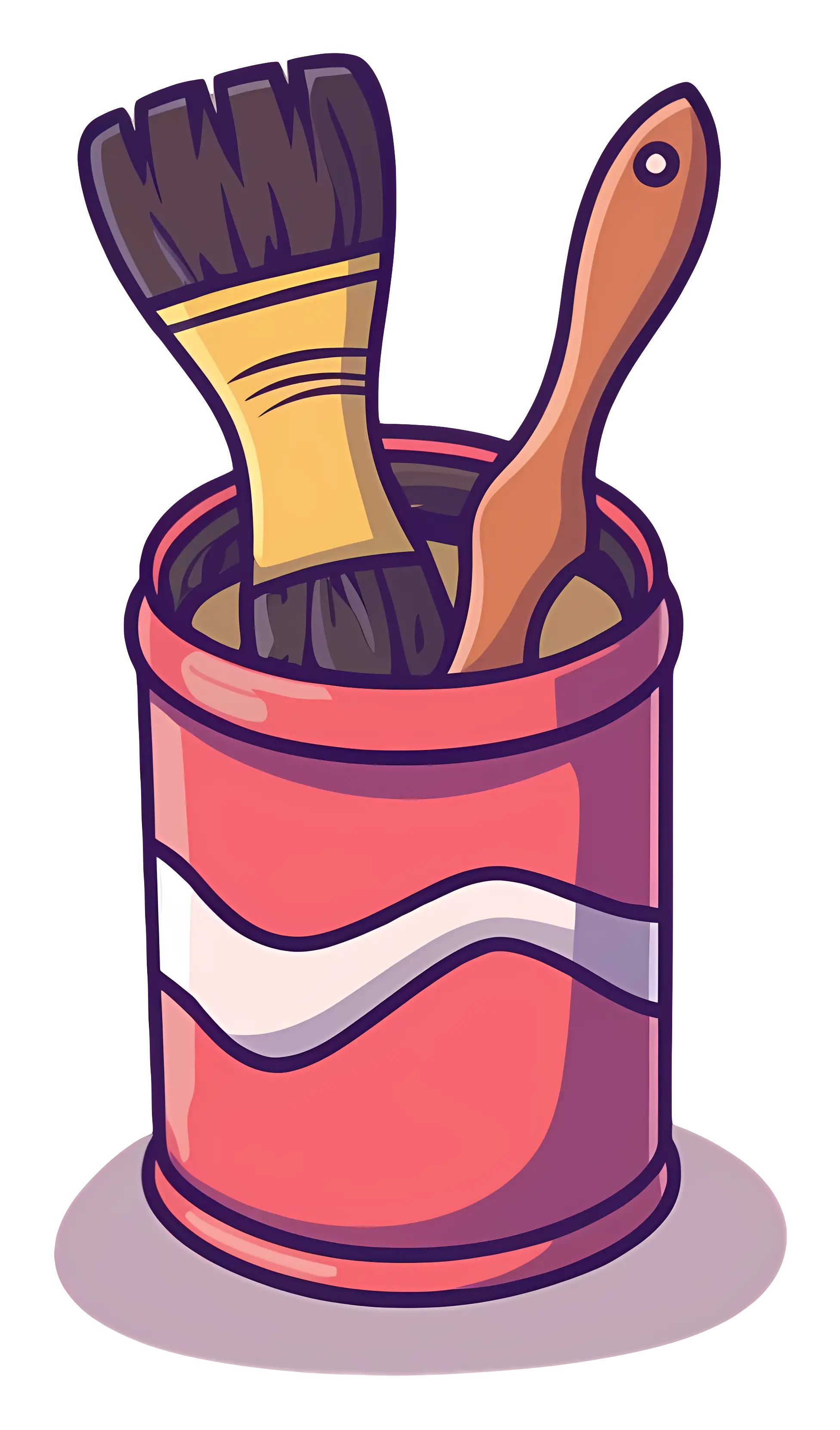 Paint Brushes in a Can