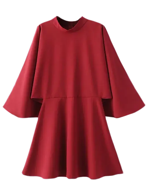 Elegant Red Dress with Flowing Design