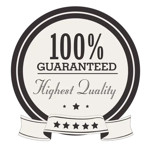 100% Quality Guarantee Seal