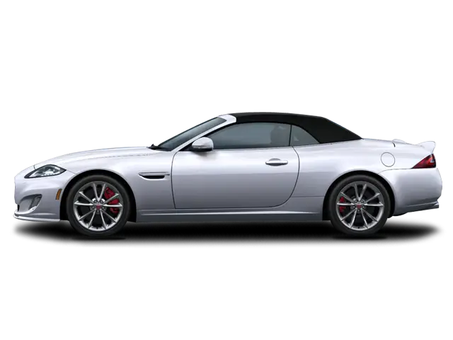 Modern Silver Convertible Sports Car